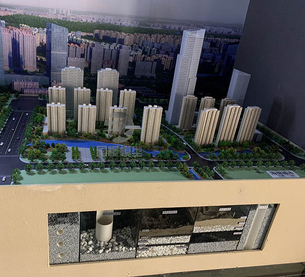 崇州市建筑模型